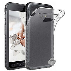 Htdmobiles Coque silicone gel fine pour Samsung Galaxy Xcover 4S + verre trempe - TPU TRANSPARENT