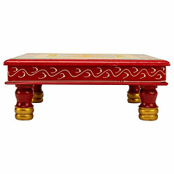 Avis Table d'appoint Alexandra House Living Rouge Aluminium Bois MDF 38 x 14 x 38 cm