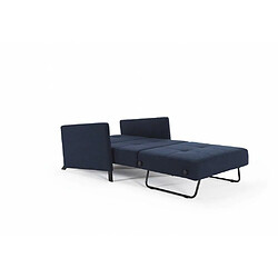 Inside 75 INNOVATION LIVING Fauteuil design avec accoudoirs SOFABED CUBED 02 ARMS Mixed Dance Blue convertible lit 200*90cm pas cher