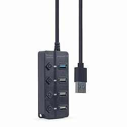 Avis Hub USB GEMBIRD UHB-U3P1U2P3P-01 Noir