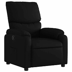 Maison Chic Fauteuil inclinable,Fauteuil luxe de relaxation Noir Similicuir -MN11792