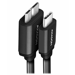 Câble Micro-B actif Axagon Bucm, vers USB-C 1M