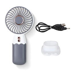 (Blanc) Mini Ventilateur Portatif de Dessin Animé Chargement Usb Brise Puissante Refroidissant Le Style Portable