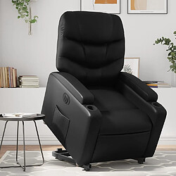 vidaXL Fauteuil inclinable électrique noir similicuir