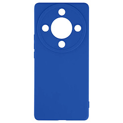 Avizar Coque pour Honor Magic 5 Lite 5G Silicone Souple Bord Surélevé Velvet Touch Bleu