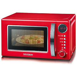 Micro-ondes grill 20l 700w rouge/silver - mw7893 - SEVERIN