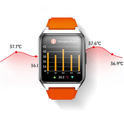 Acheter Montre Connectée Rubicon Bracelet Orange Tracker Sport Bluetooth Notifications