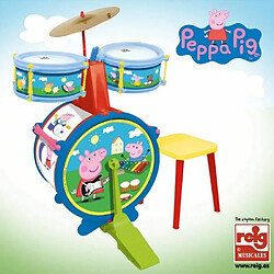 Reig/peppapig - 2323 - Batterie Avec Tabouret - Peppa Pig