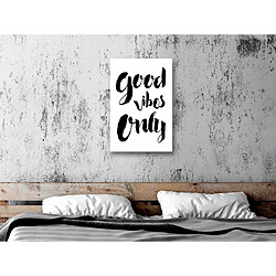 Artgeist Tableau - Good Vibes Only (1 Part) Vertical [20x30]