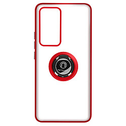 Avizar Coque pour Xiaomi 12T et 12T Pro Bague Compatible Support Magnétique Rouge