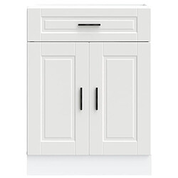 Avis vidaXL Armoire de cuisine Porto blanc bois d'ingénierie