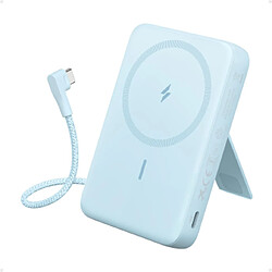 SANAG Zolo Power Bank Magnétique, Batterie Externe Portable 10000Mah Sans Fil Avec Recharge Rapide 30 W ., Câble Usb-C Intégré Et Support Ajustable, Pour Iphone Séries 15/14, Airpods, Et Bien Plus