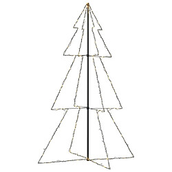 vidaXL Arbre de Noël cône 240 LED d'intérieur/d'extérieur 118x180 cm