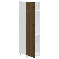 Avis vidaXL Armoire de cuisine Lucca chêne marron bois d'ingénierie