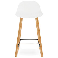 Avis Alterego Tabouret snack mi-hauteur 'MAKI MINI' blanc style scandinave