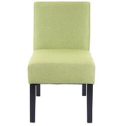 Avis Mendler 6x chaise de salle à manger HWC-F61, fauteuil lounge, tissu/textil ~ vert