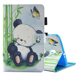 Wewoo Housse Étui pour Samsung Galaxy Tab A 8.0 / T380 & T385 en cuir à rabat avec motif Panda et porte-cartes