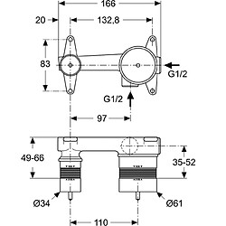 Ideal Standard - Corps à encastrer - STRADA