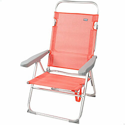 Chaise Pliante Aktive Flamingo Corail 48 x 99 x 57 cm (4 Unités)