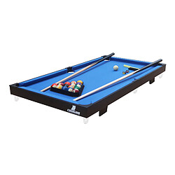 COUGAR - Table de Billard Portable Noir/Bleu Mini | Billard sur Table Surface de (Lxl) 110 x 56 cm | Billard Table Epaisseur Terrain de 12 mm | Garantie de 2 ans.