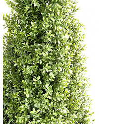 Avis Pegane Plante artificielle haute gamme Spécial extérieur / Buis pyramide de 4 faces - Dim : 160 x 45 cm