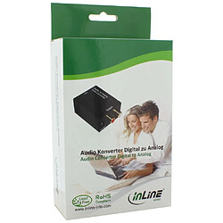 Avis InLine® Audio Converter Entrée numérique vers analogique Sortie Toslink ou RCA 2x stéréo RCA