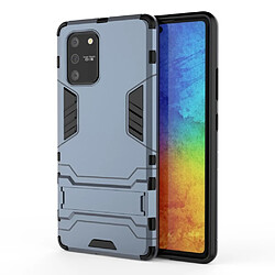 Coque en TPU hybride cool guard avec béquille bleu pour votre Samsung Galaxy A91/S10 Lite