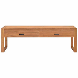 Maison Chic Meuble TV scandinave - Banc TV pour salon 120x40x45 cm Bois de teck solide -MN30997