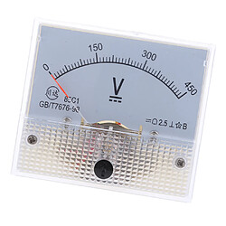 Avis 85c1 dc rectangle ampèremètre ampèremètre testeur analogique panneau voltmètre 0-450 v