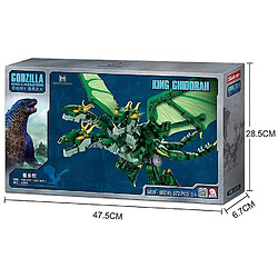 Acheter Universal Godzilla 2 Monstres Roi Puzzle Assemblage Blocs Ensemble Jouets (Guidora)