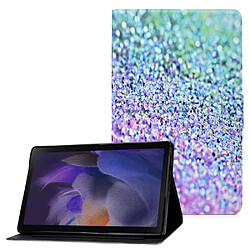 Etui en PU fermeture magnétique avec porte-cartes Paillettes colorées pour votre Samsung Galaxy Tab A8 (2021) SM-X200/SM-X205