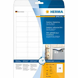 Elysees Paris Herma 9531 Étiquettes film adhésif outdoor 45,7 x 21,2 A4 LaserCopy 480 pièces Blanc