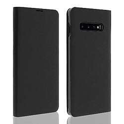 Housse Galaxy S10 Étui Folio Porte carte Flip Wallet Anymode Noir