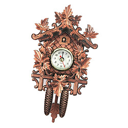 2x Style Antique Cadre En Bois Coucou Horloge Horloge Murale Artisanat Décoratif