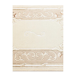 Vidal Tapis de couloir en laine 302x84 beige Darya pas cher