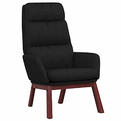 Maison Chic Chaise de relaxation | Fauteuil relax Noir Tissu -GKD65843