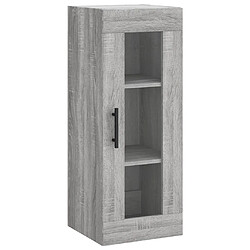 Acheter vidaXL Buffet haut Sonoma gris 34,5x34x180 cm Bois d'ingénierie