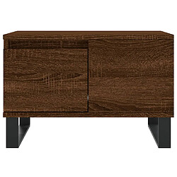 Acheter vidaXL Table basse chêne marron 55x55x36,5 cm bois d'ingénierie