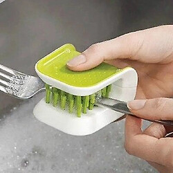 Avis Universal Cuisine vaisselle sécurité nettoyage brosse brosse kit gommage(Vert)