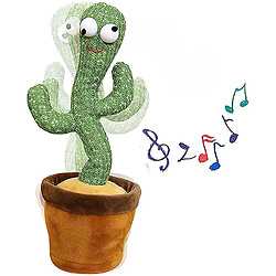 Universal Cactus, peluche, danse électrique, cactus, chant, jouets pour enfants.(Vert)