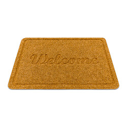 RUGSX Doormate anti-deslizamento WELCOME 1208 exterior, interior em - noix de coco 40x60 cm