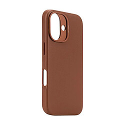 Decoded Coque pour iPhone 16 Antichocs en Cuir Compatible MagSafe Marron clair