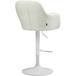 Acheter Non Tabouret de bar Natoma tissu blanc