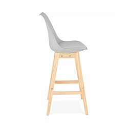 Avis Kokoon Design Tabouret de bar design APRIL GREY 48x56x112 cm