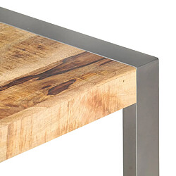 Avis vidaXL Table basse 110x60x40 cm Bois de manguier brut