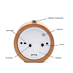 Avis Wewoo Réveils Étudiant créatif chevet horloge led personnalité muette snooze petit réveil