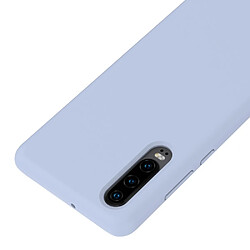 Wewoo Housse Étui Coque de protection totale antichoc en silicone liquide de couleur solide pour Huawei P30 bleu clair