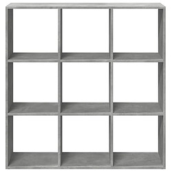 Acheter vidaXL Étagère séparatrice de pièce gris béton 102x29x103,5 cm