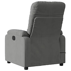 Acheter Maison Chic Fauteuil Relax pour salon, Fauteuil inclinable de massage électrique gris foncé -GKD96760