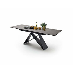 Acheter Inside 75 Table repas extensible KONAN céramique gris 160 x 90 cm